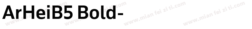 ArHeiB5 Bold字体转换